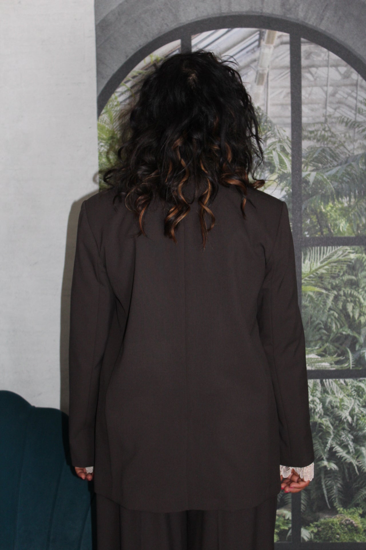 GIACCA TAILLEUR MARRONE KAOS