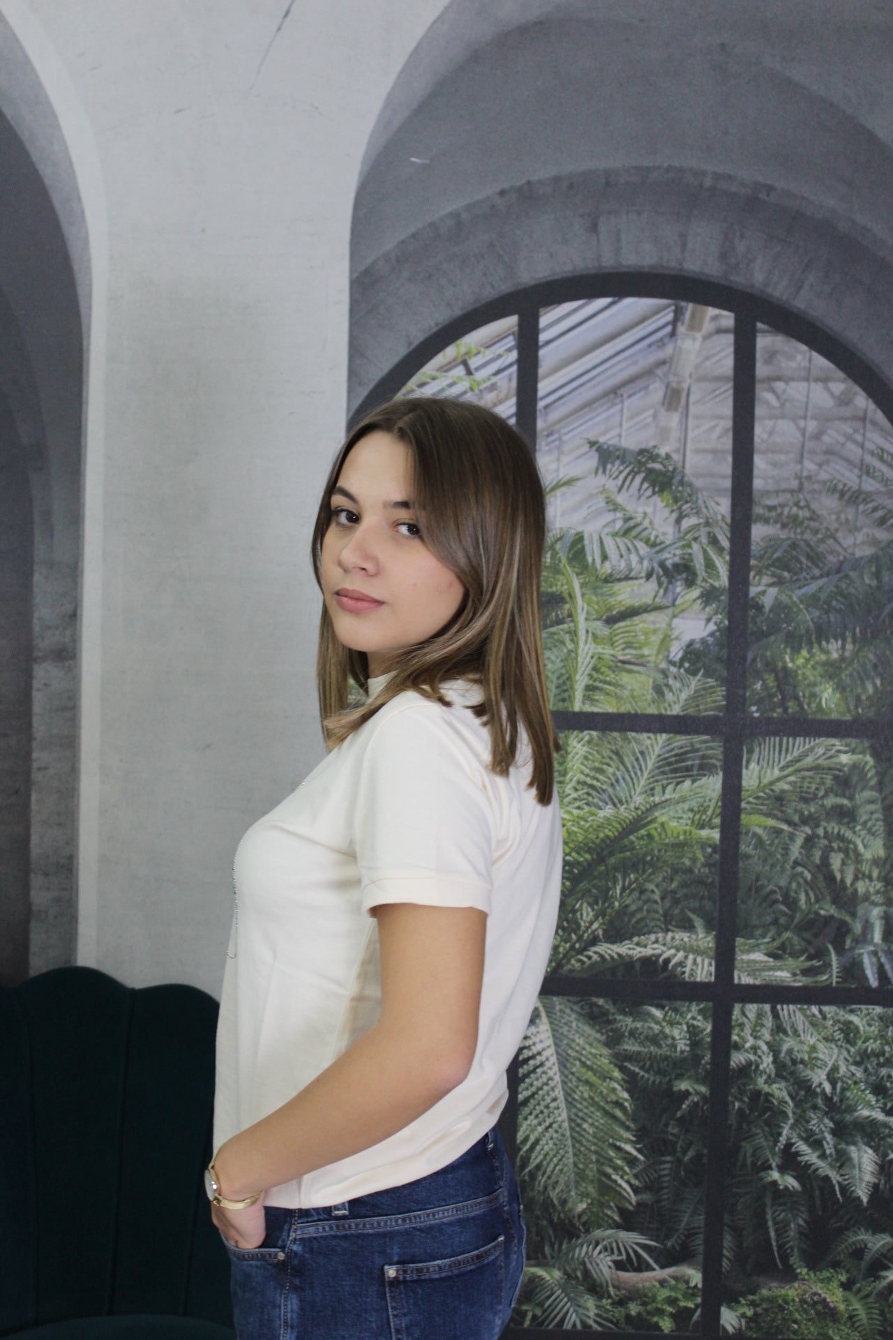 T-SHIRT ORSETTO GUESS BEIGE