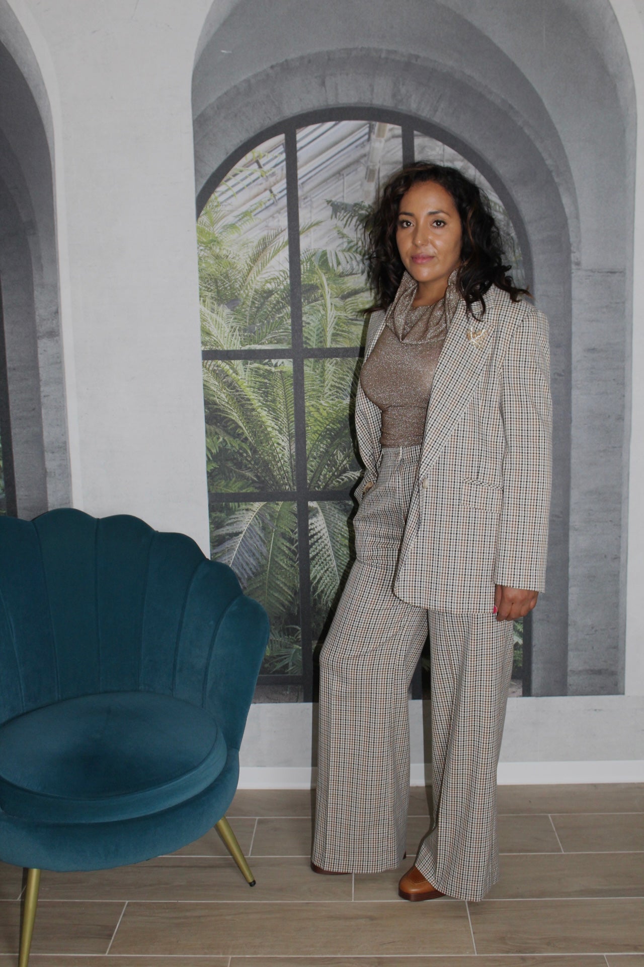 GIACCA QUADRI TAILLEUR KAOS