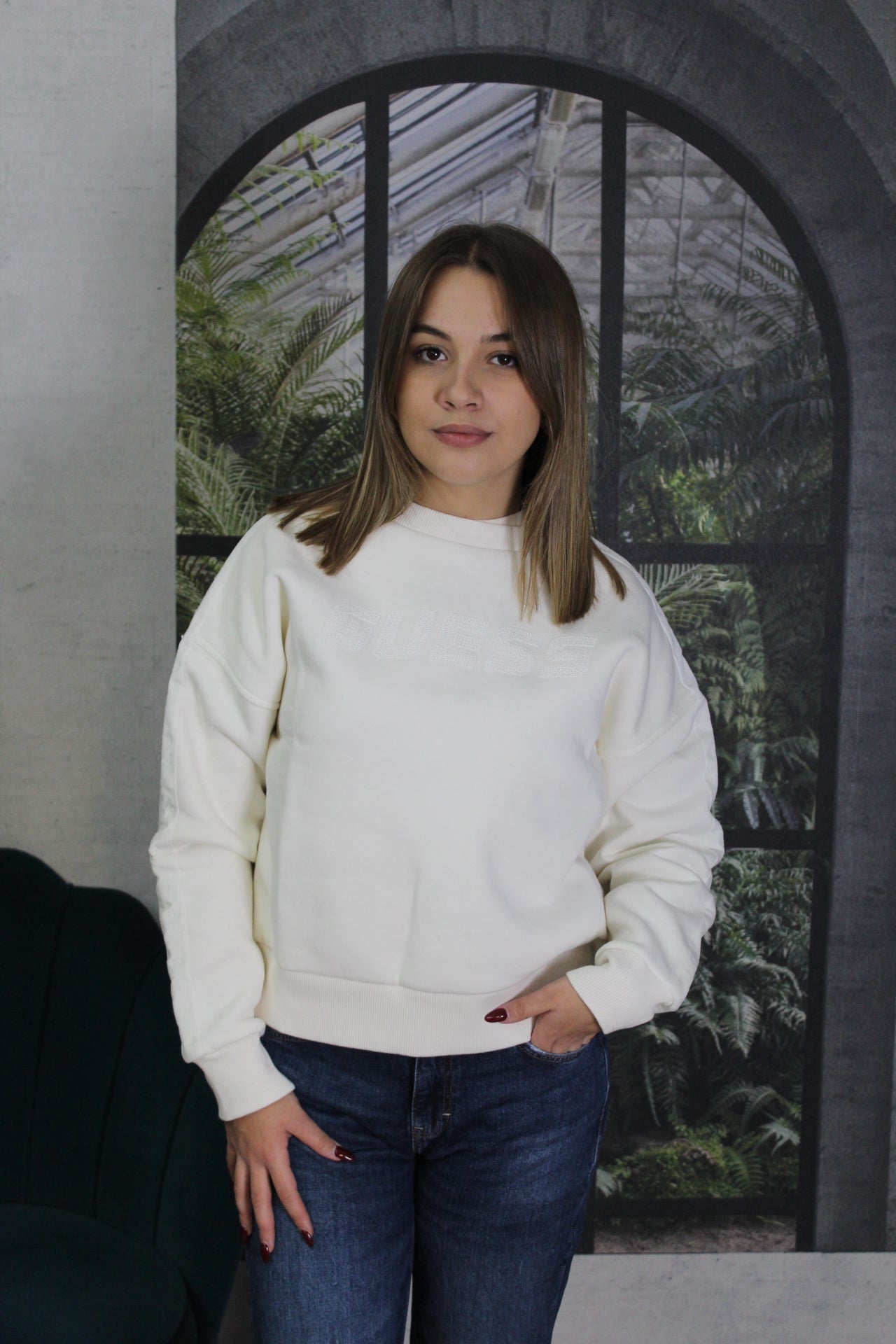 FELPA PANNA GUESS LOGO 4G