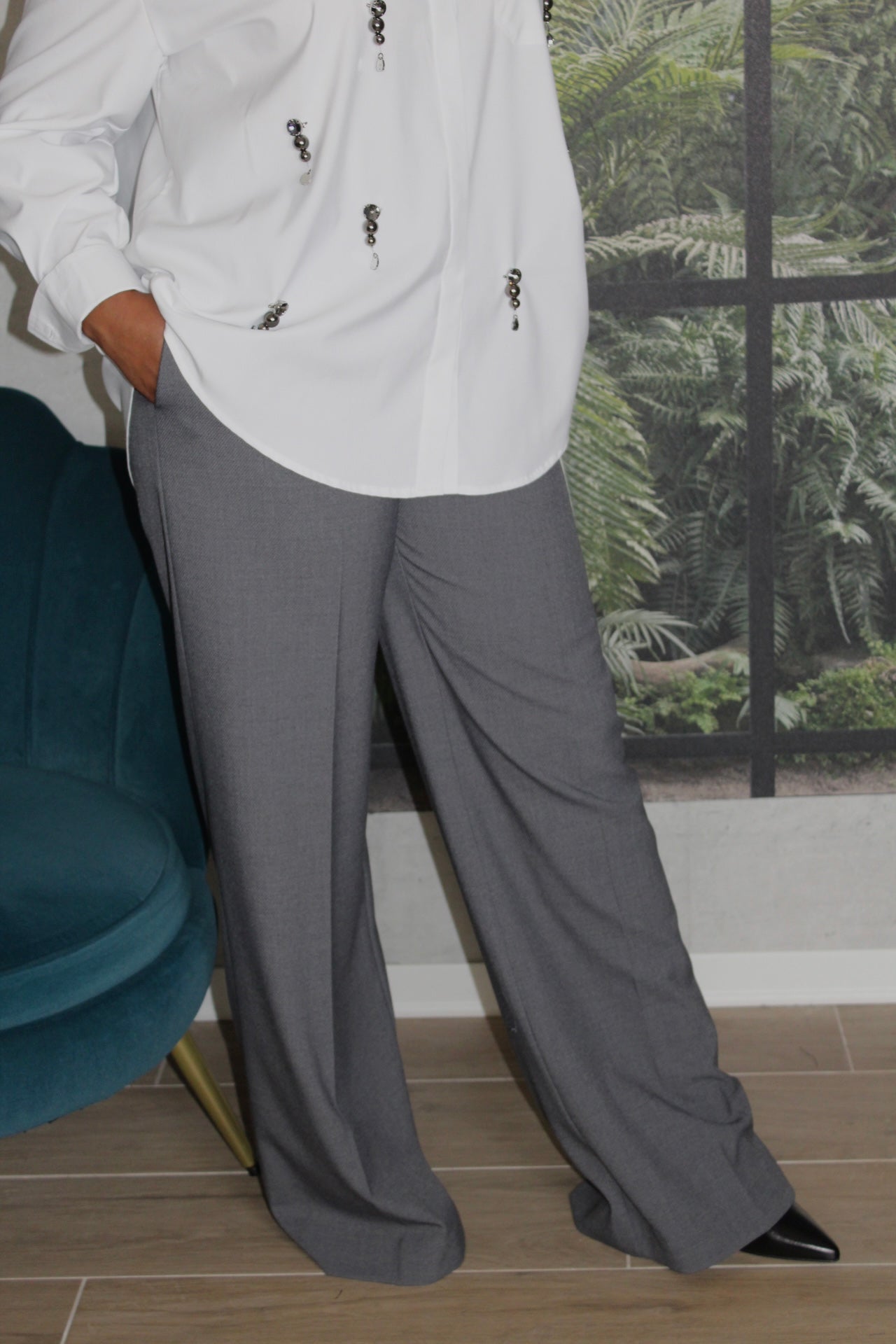 PANTALONE GRIGIO TAILLEUR KAOS