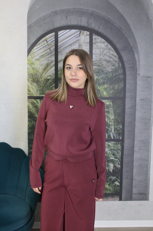 FELPA BORDEAUX GUESS