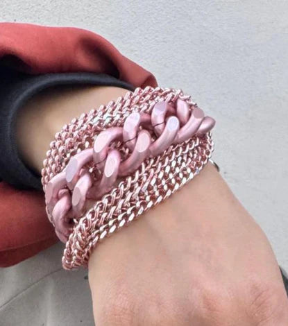 BRACCIALE ROSA CATENA BIJOUX ESPRESSO
