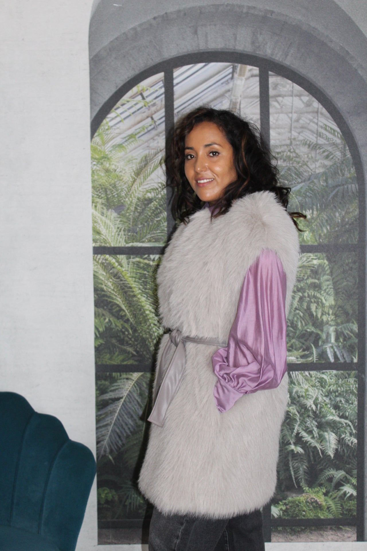 PELLICCIA KAOS GRIGIA