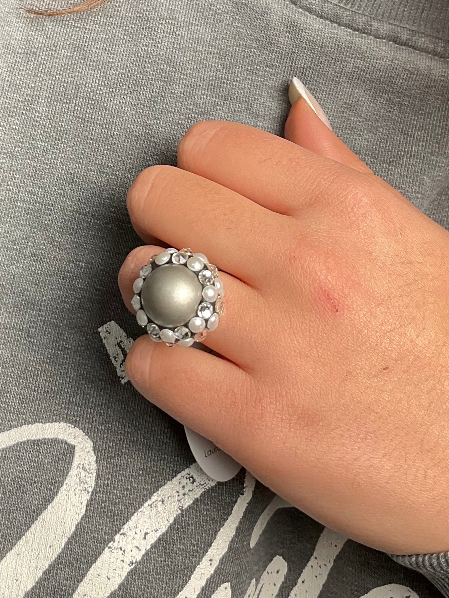 ANELLO SILVER PERLE