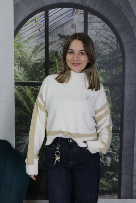 MAGLIONE GUESS SKI PANNA