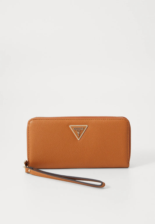 PORTAFOGLIO GUESS COGNAC LAUREL LARGE ZIP