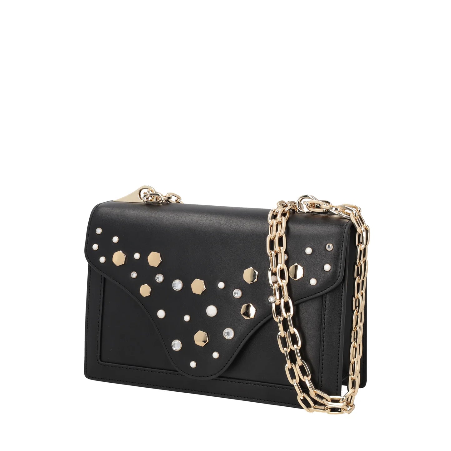 TRACOLLINA TOSCA BLU SWEET BAG CON BORCHIE COLOR NERO