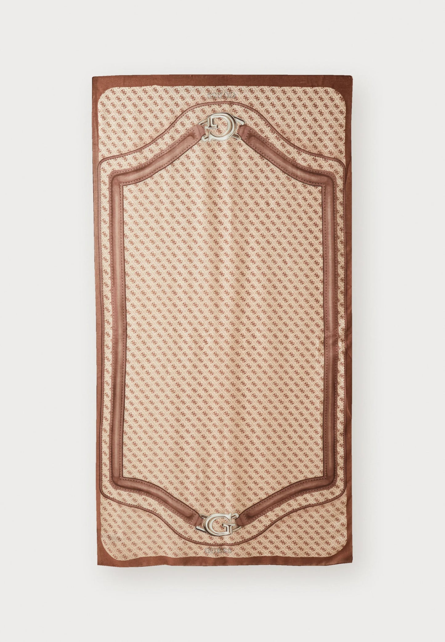 GUESS NOELLE SCARF UNISEX - Sciarpa - latte logo