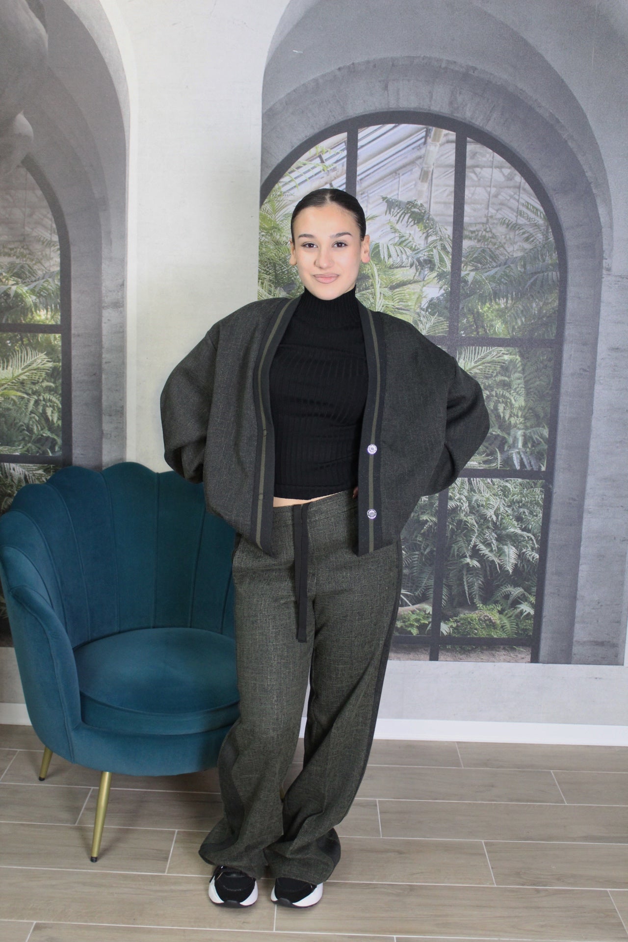 CARDIGAN VERDE ICONA