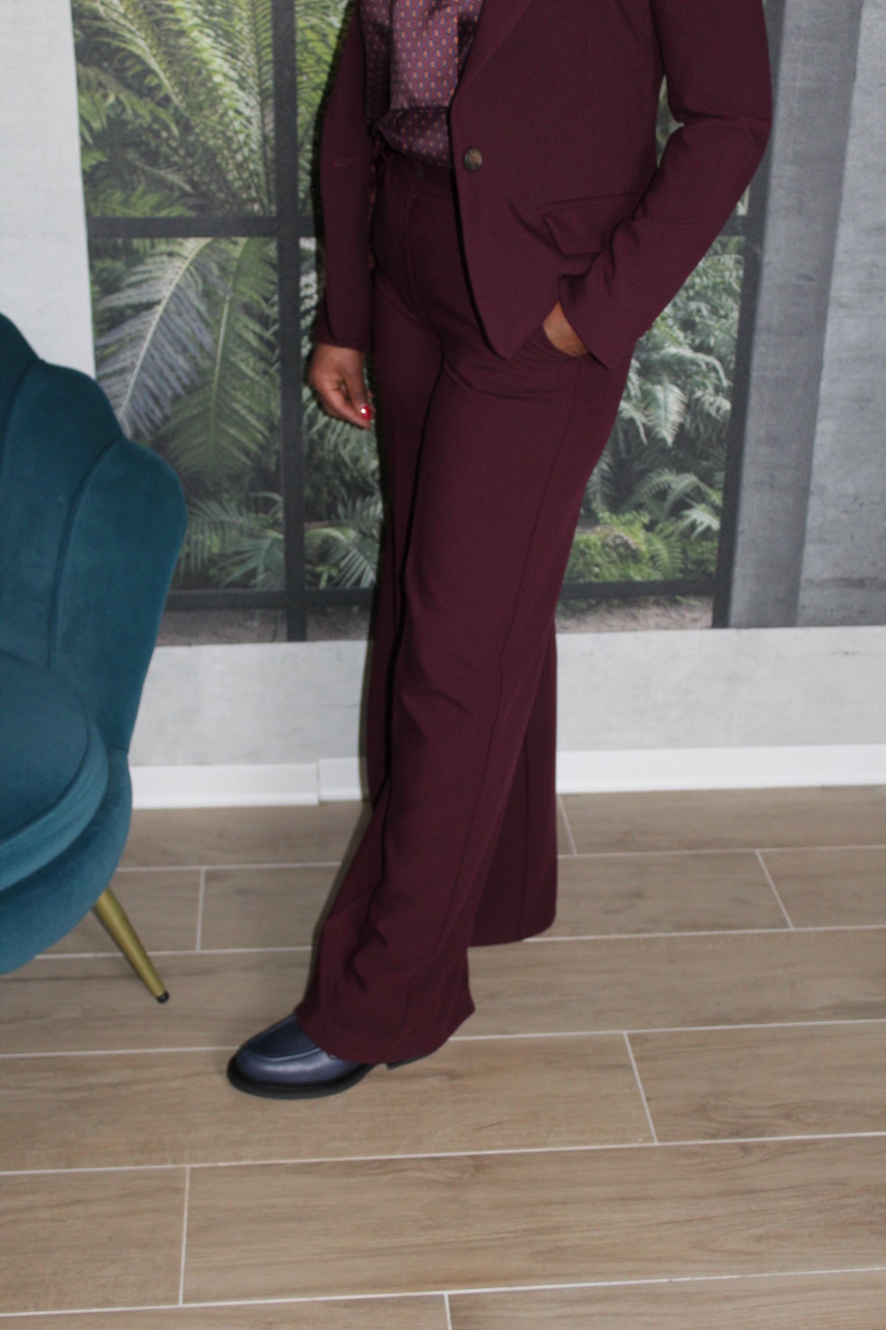 PANTALONE KAOS TAILLEUR BORDEAUX