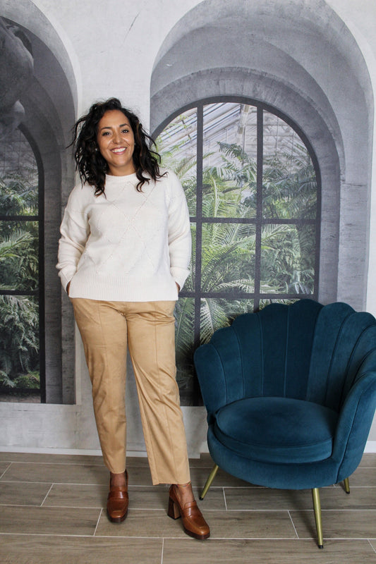 PANTALONE TAILLEUR CAMMELLO