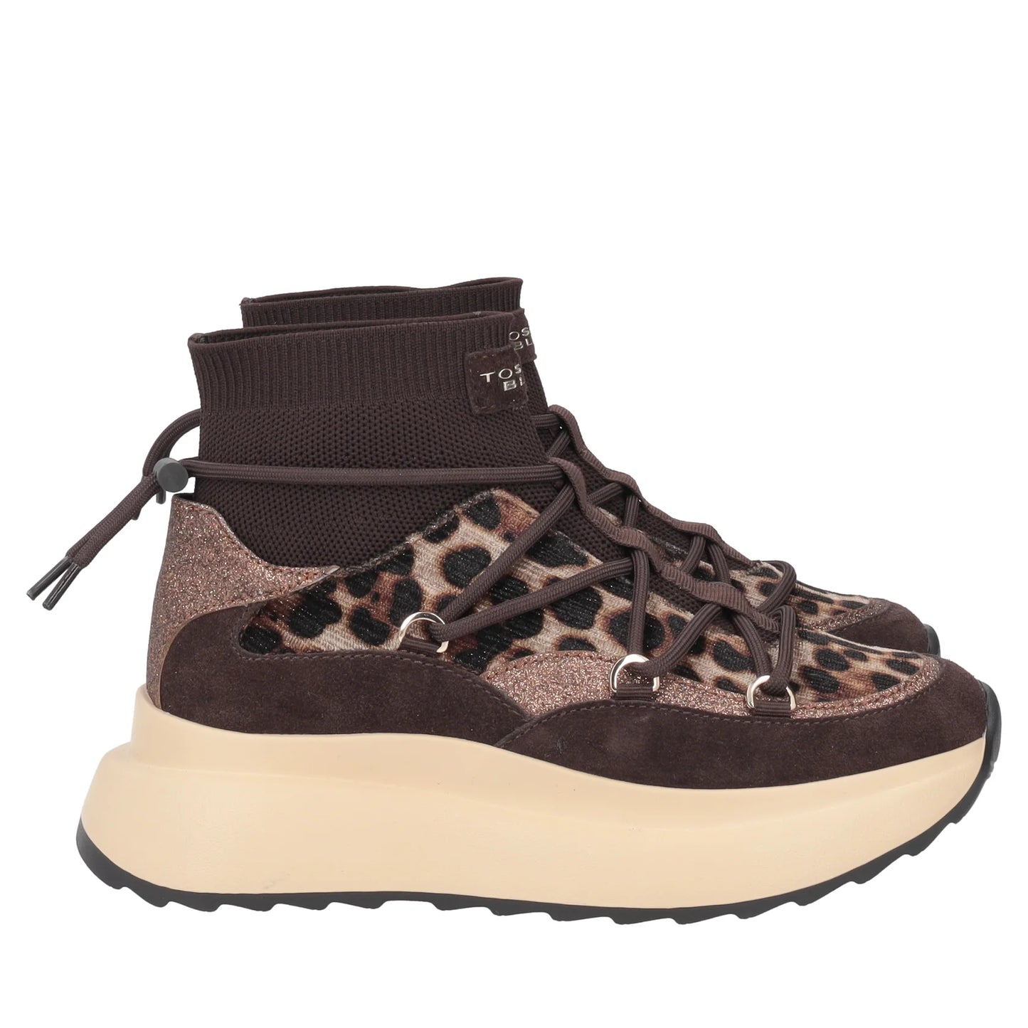SNEAKER TOSCA BLU CHILL OUT CON STAMPA ANIMALIER TESTA DI MORO