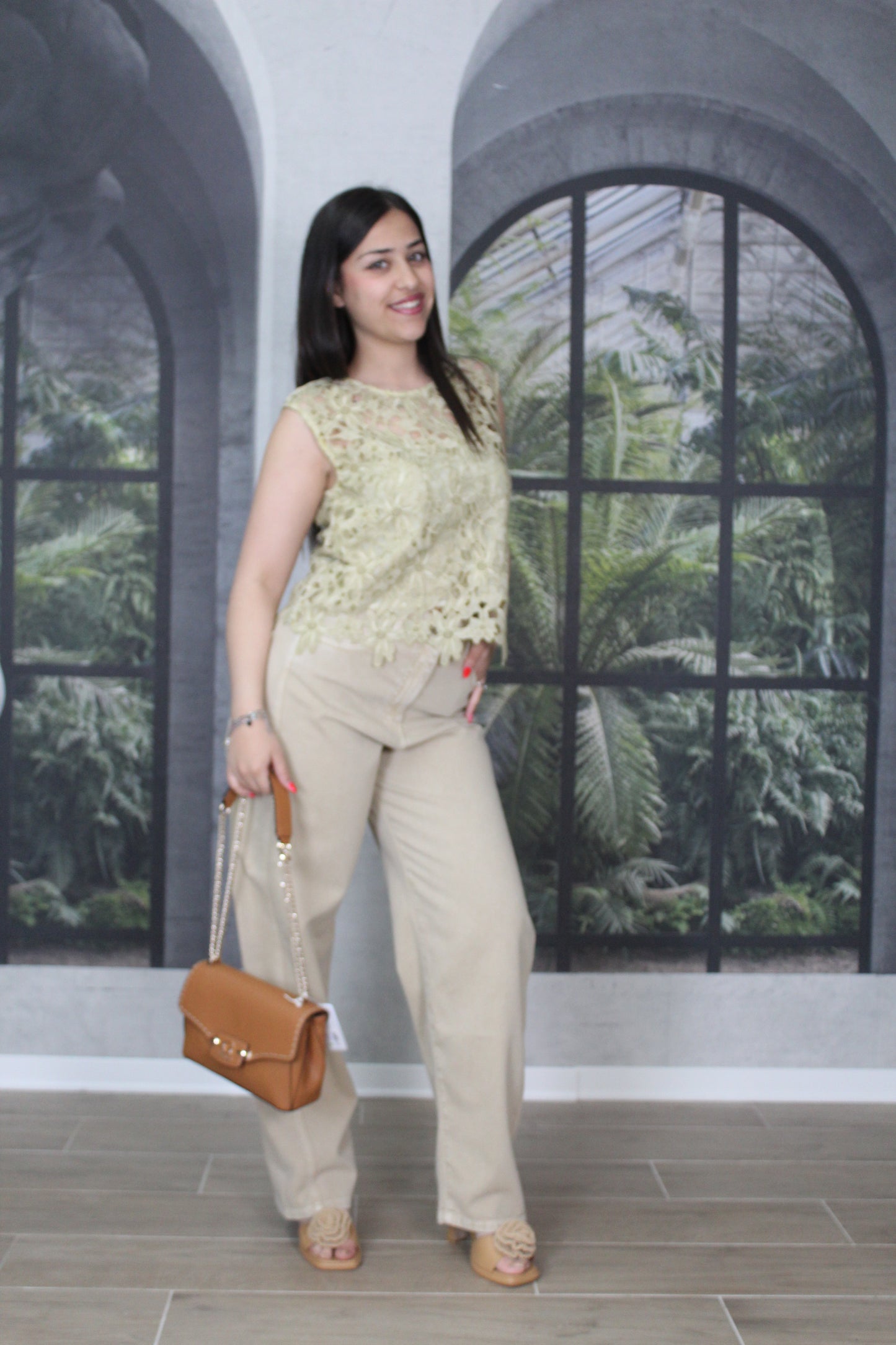 BLUSA ICONA PIZZO FIORI