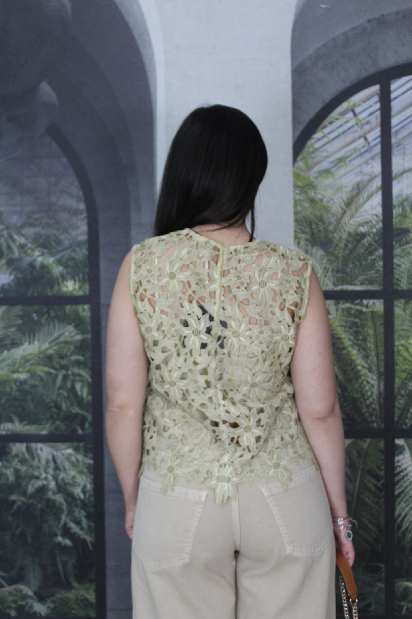 BLUSA ICONA PIZZO FIORI