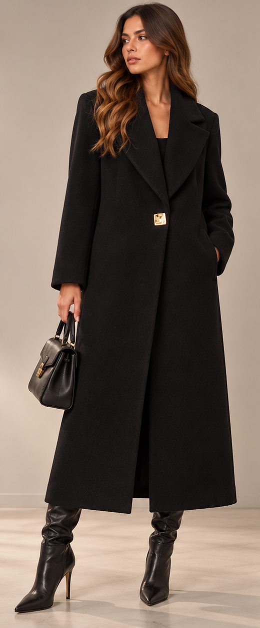 CAPPOTTO NERO TRASH AND LUXURY