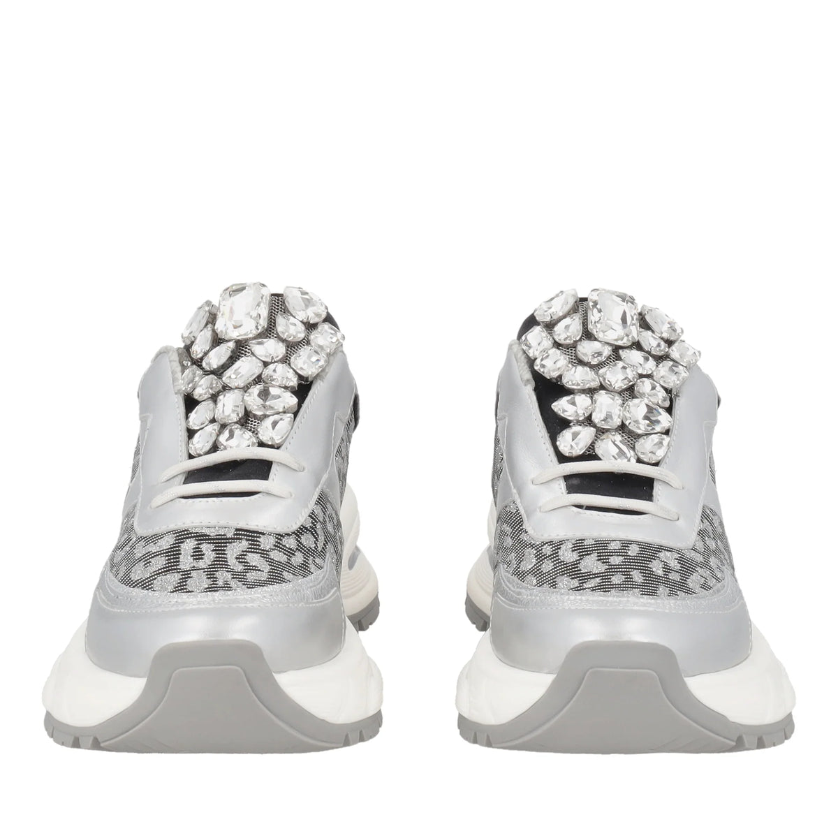 SNEAKER DIAMANTIKA TOSCA BLU CON ACCESSORIO GIOIELLO COLORE GRIGIO SCURO