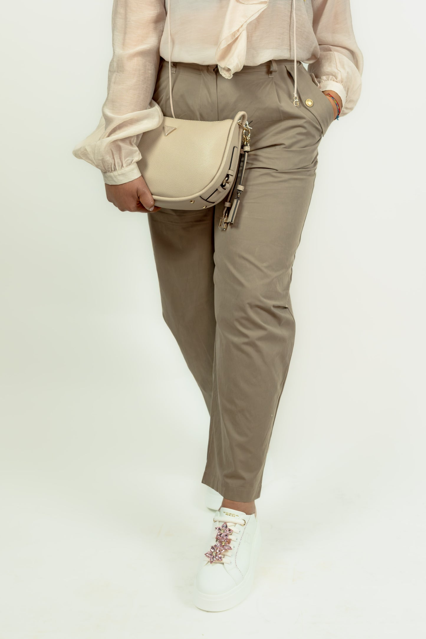 PANTALONE LARGO GUESS MARRONE