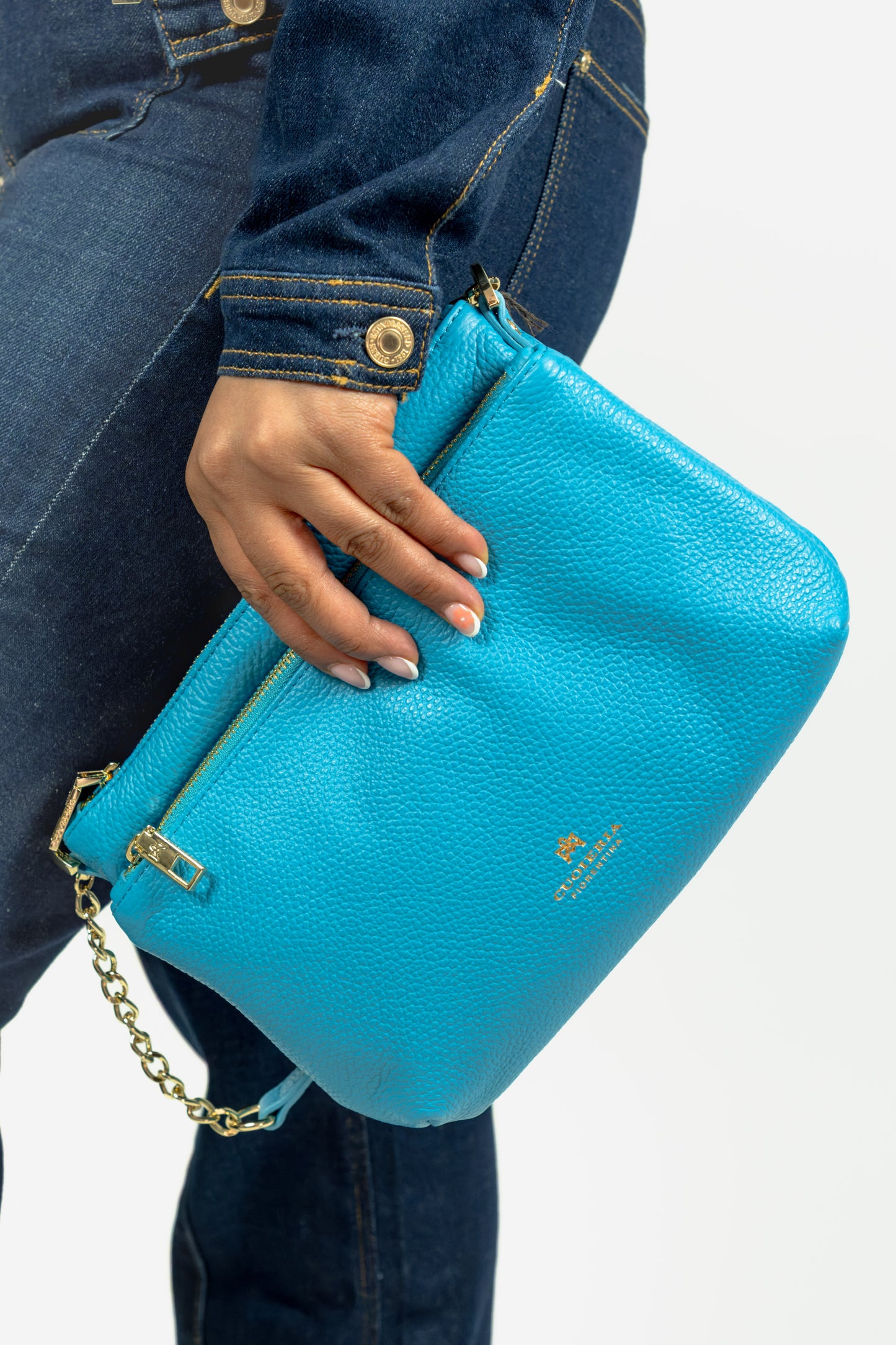 BORSA CUOIERIA FIORENTINA DOUBLE POUCH