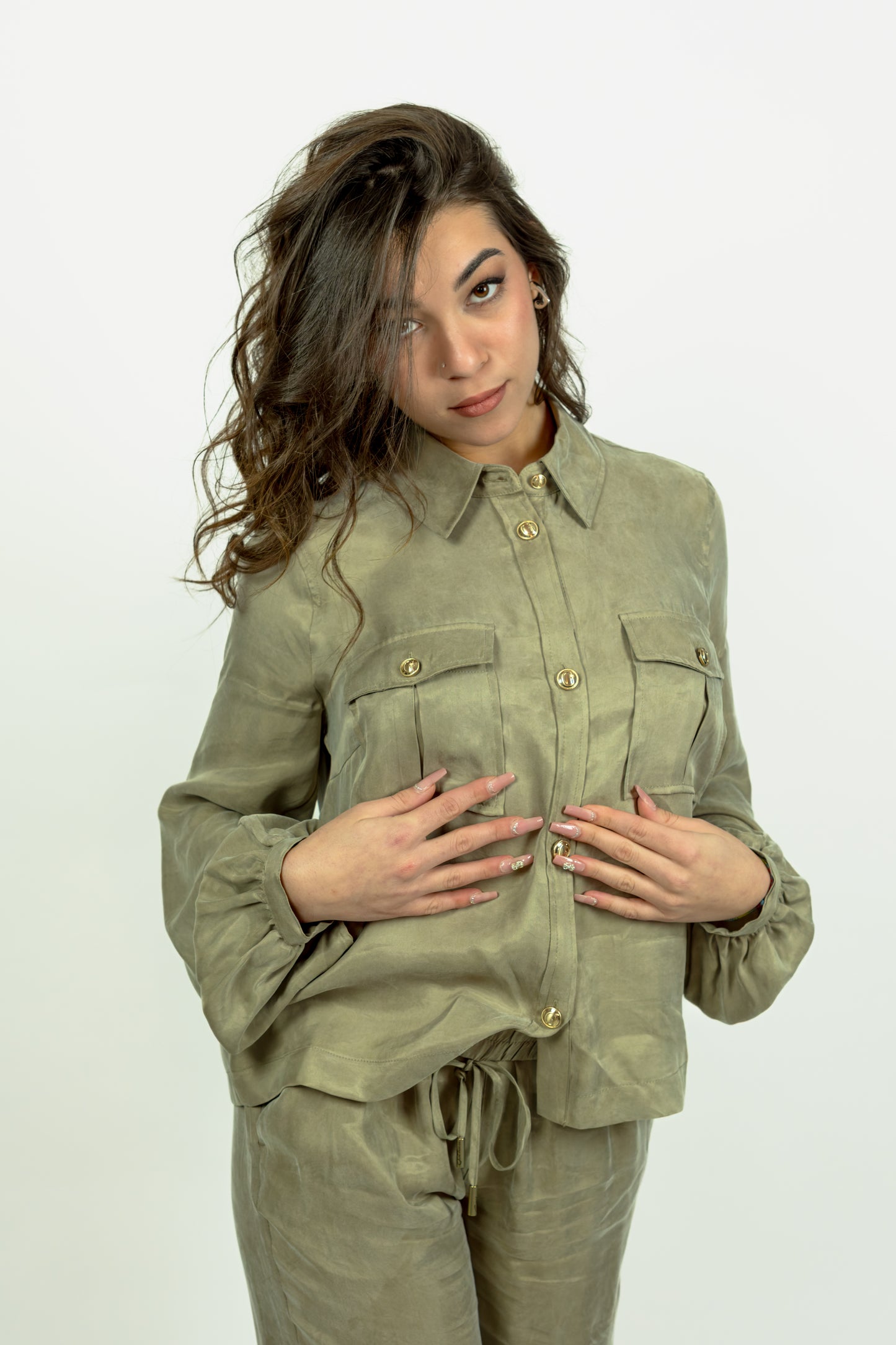 CAMICIA MISTO VISCOSA GUESS