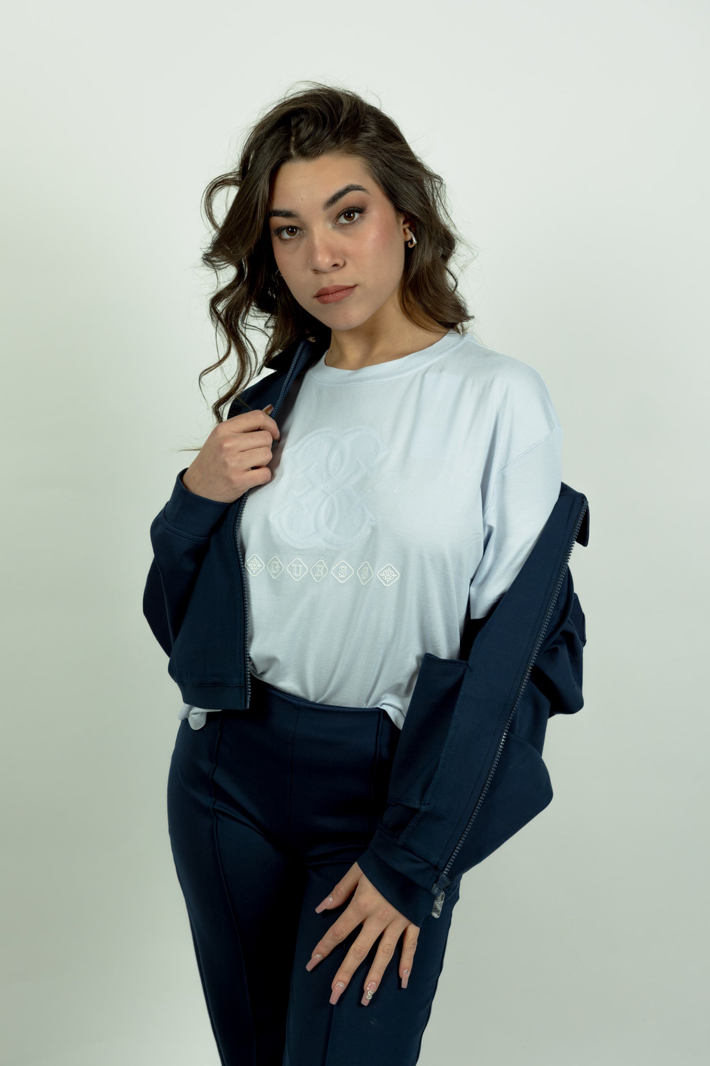 T-SHIRT GUESS AZZURRA LOGO