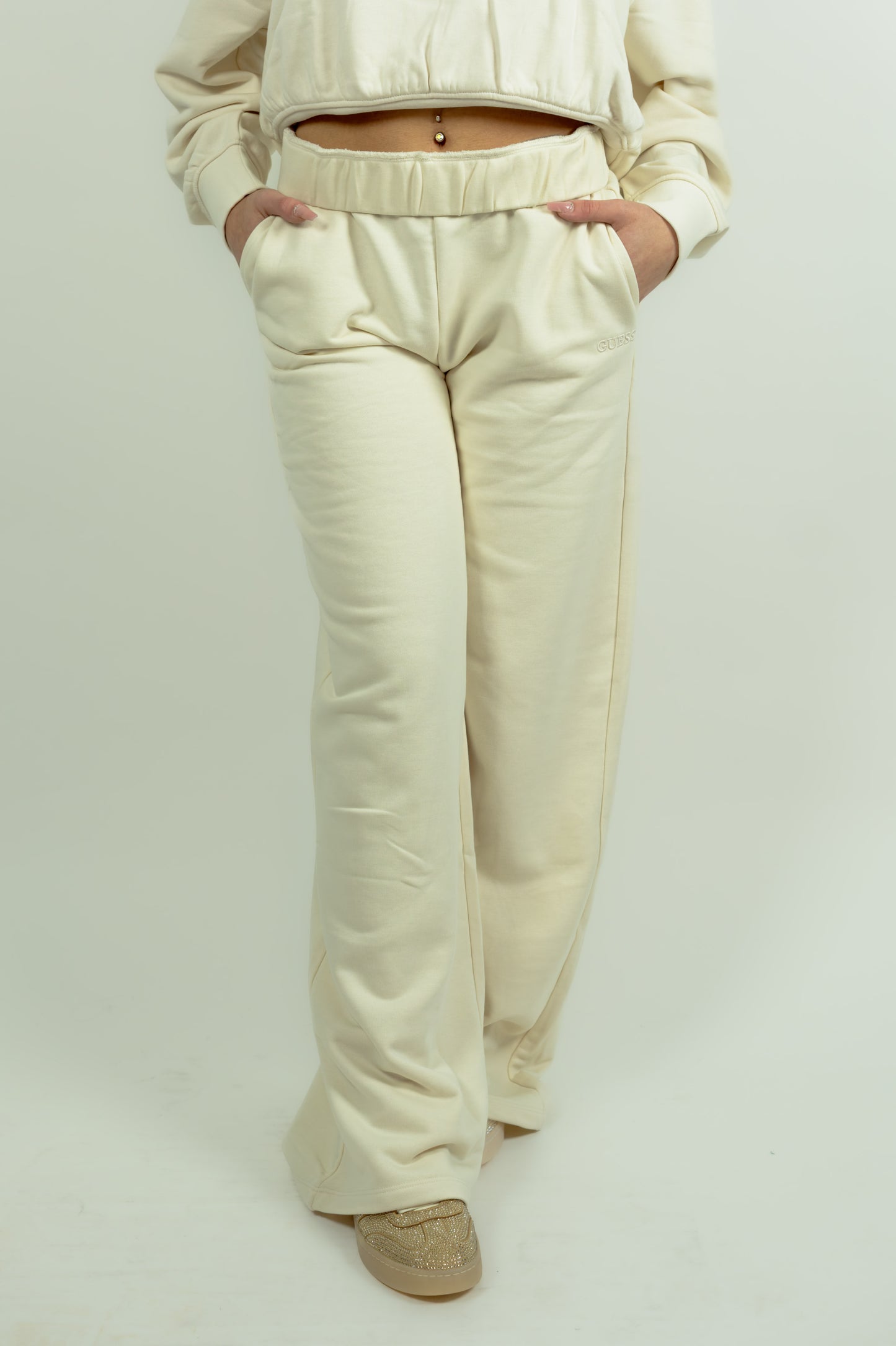 PANTALONE TUTA GUESS MOLLA PANNA