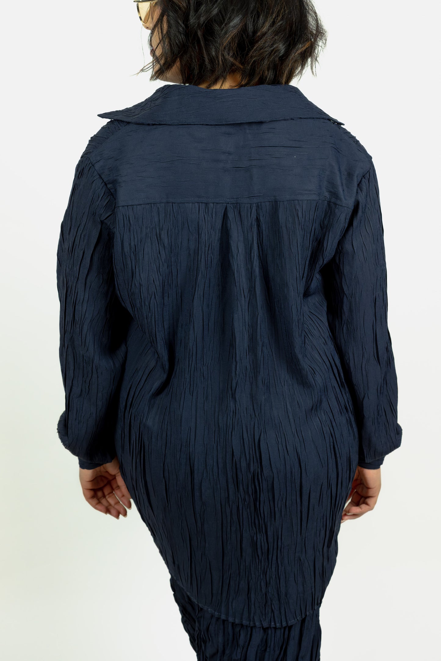 CAMICIA ICONA BLU COMPLETO STROPICCIATO