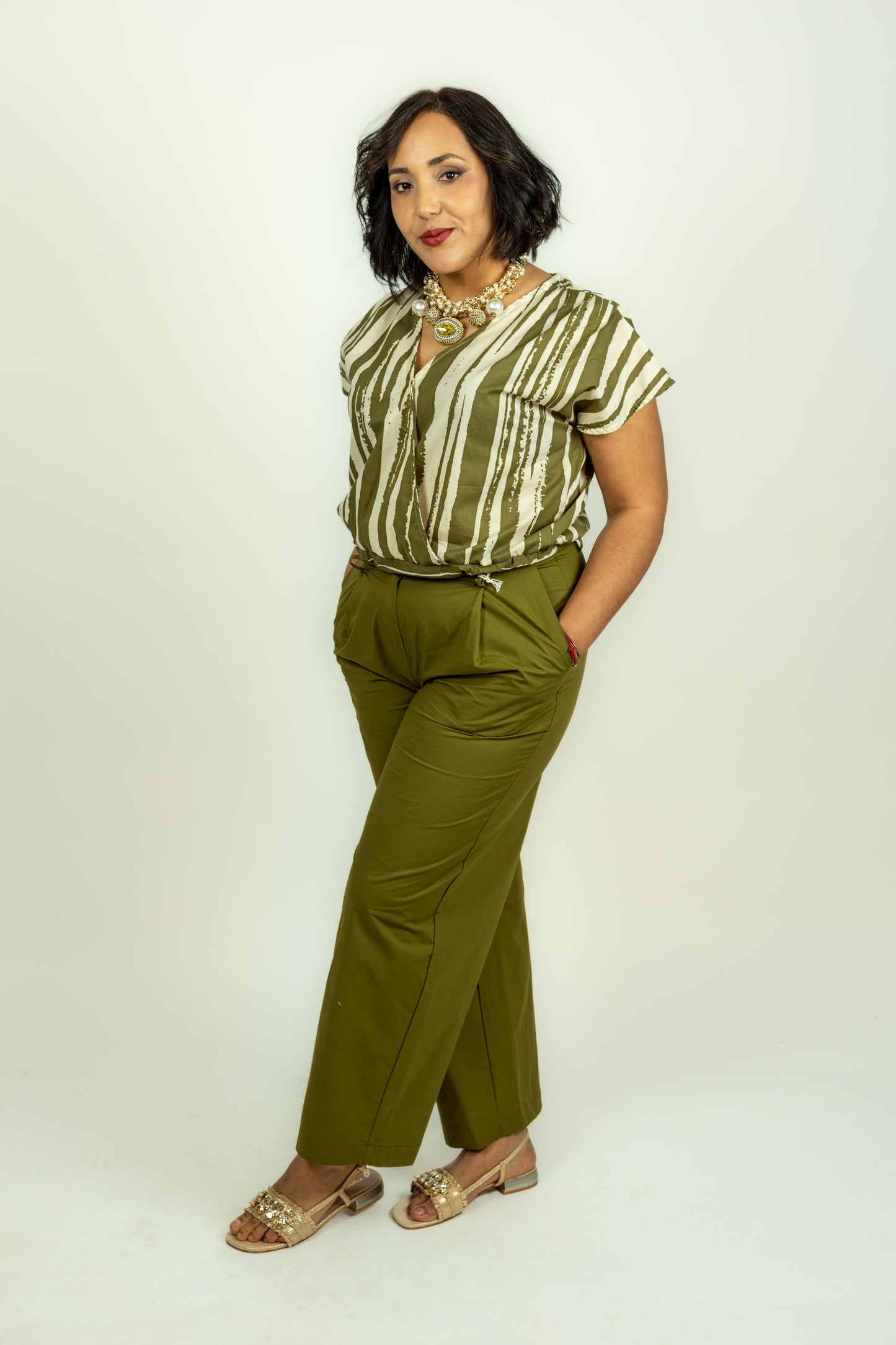 PANTALONE ICONA OLIVA