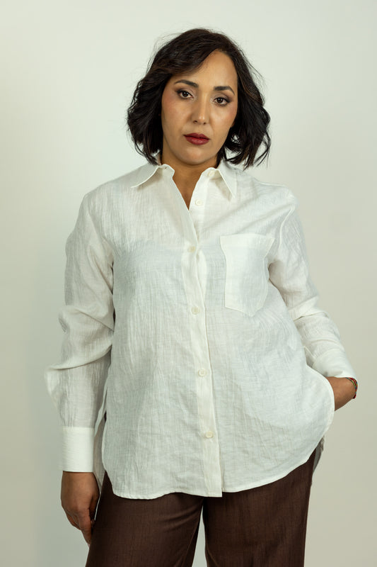 CAMICIA STROPICCIATA KAOS