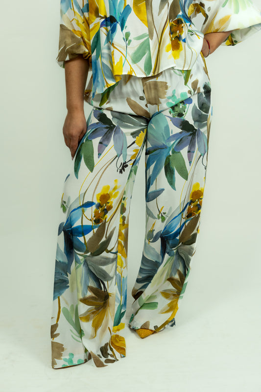 PANTALONI DI HABOTAY STAMPATO MULITICOLOR COMPLETO KAOS