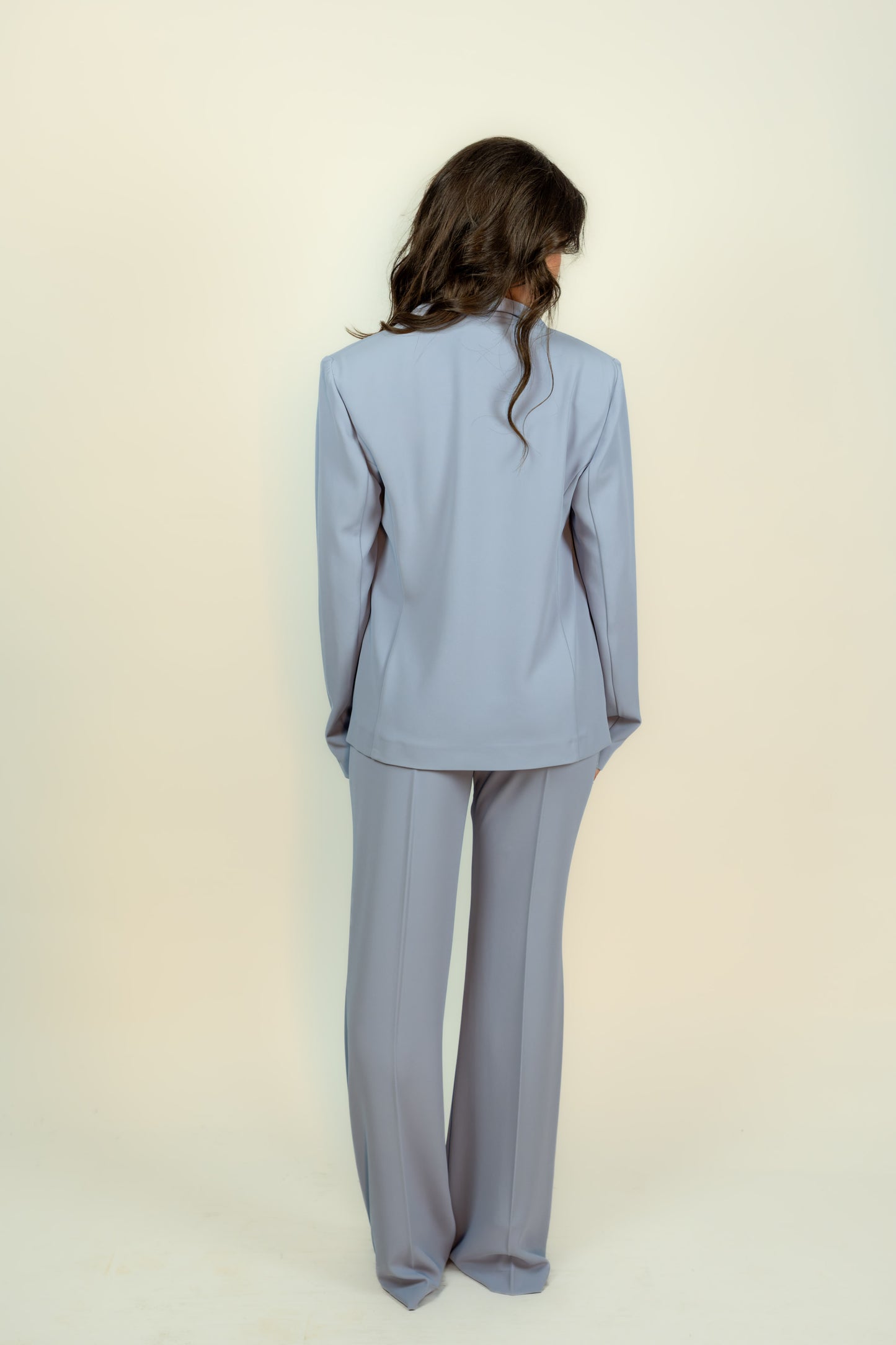 PANTALONE TAILLEUR AZZURRO KAOS