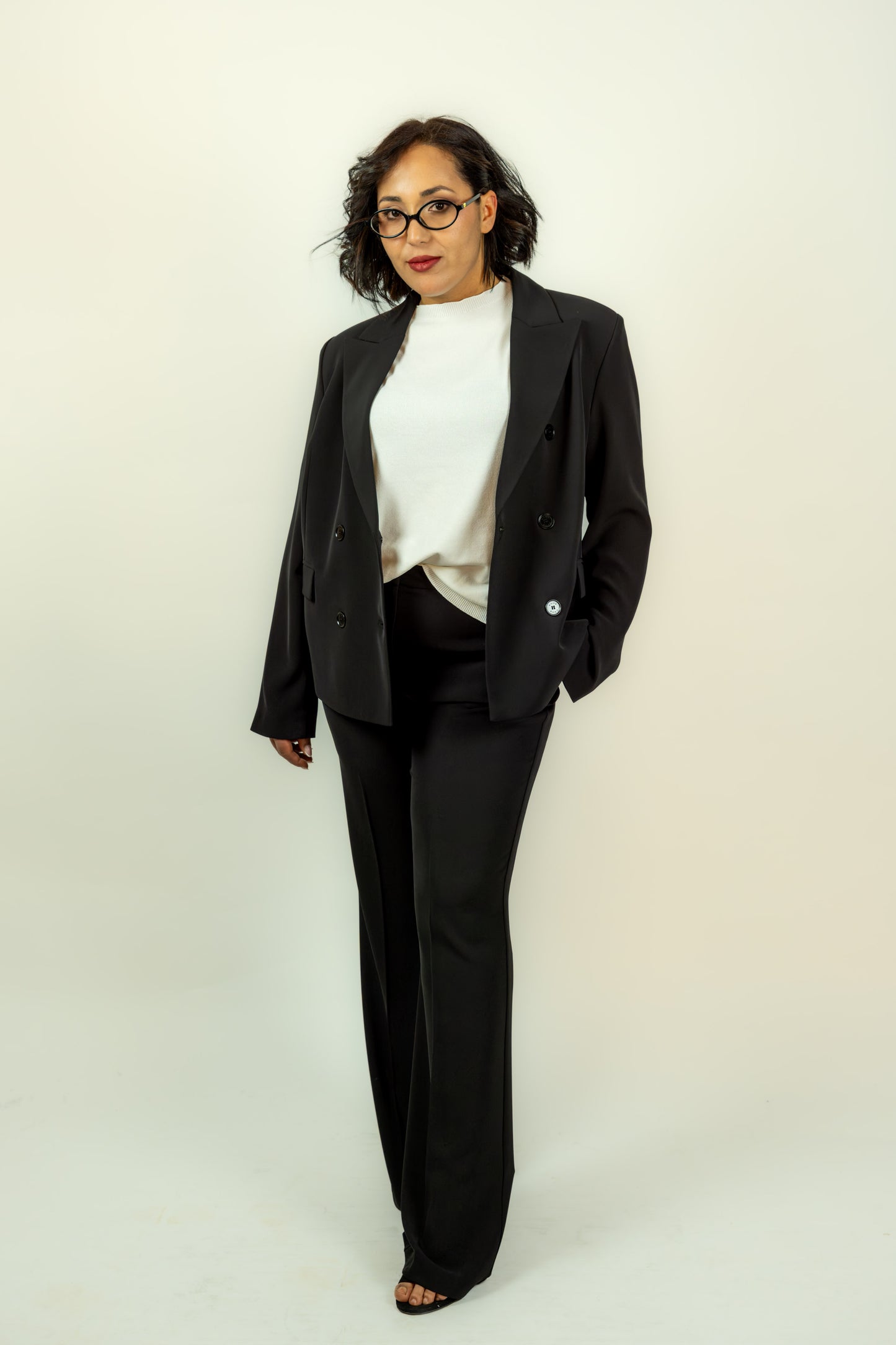 GIACCA TAILLEUR NERO KAOS