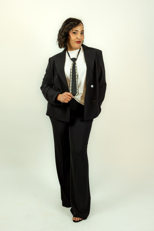 PANTALONE TAILLEUR KAOS NERO