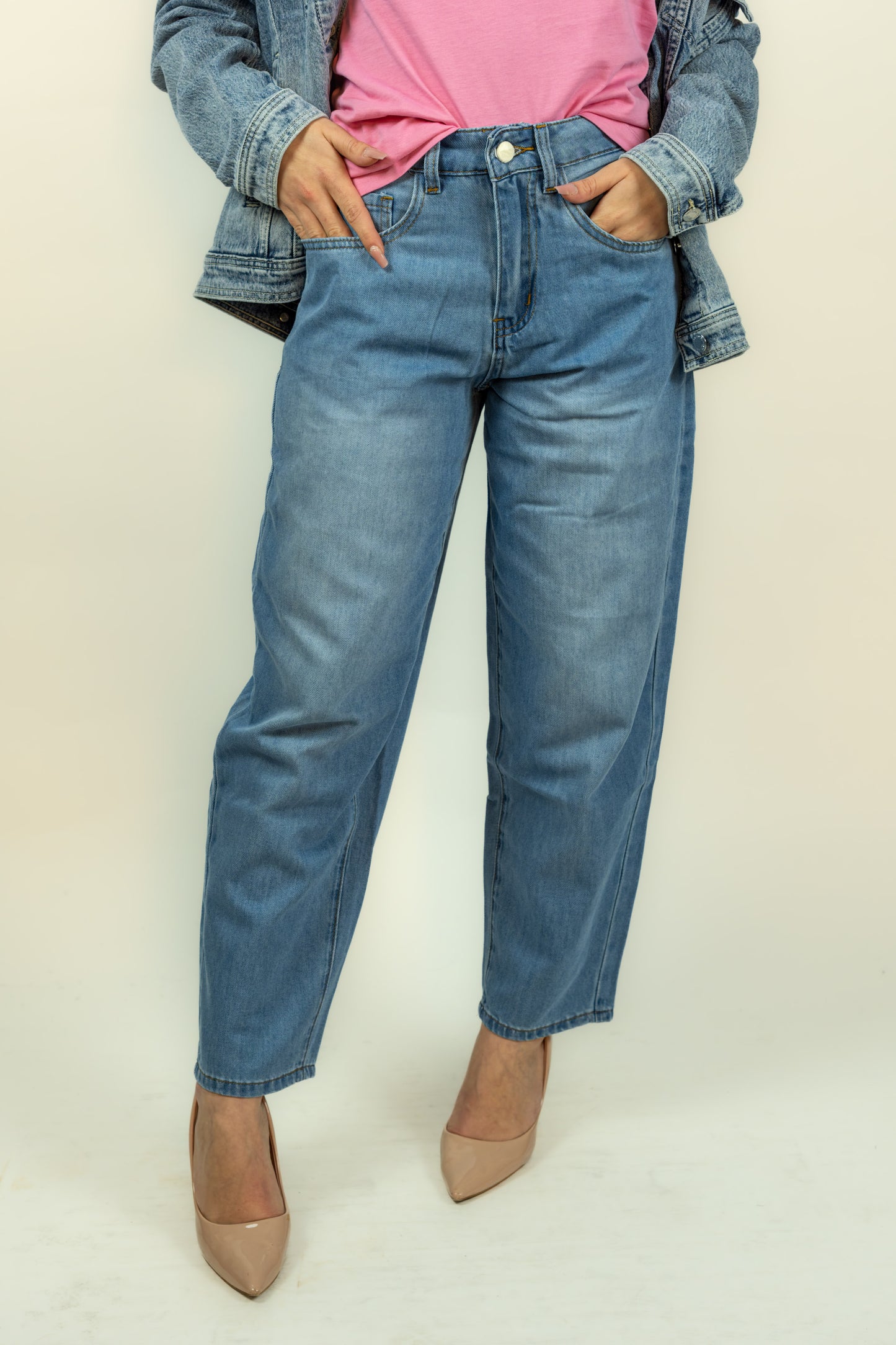 JEANS BALLOON FIT SVEVA AZZURRO KAOS