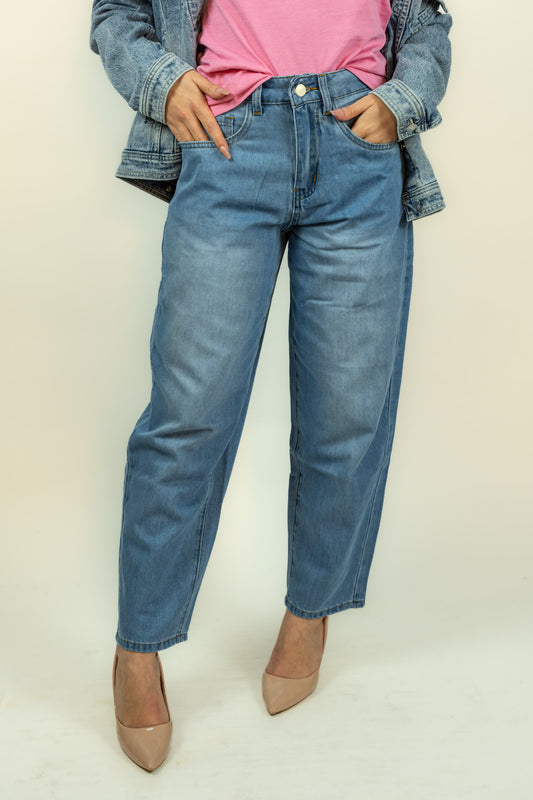 JEANS BALLOON FIT SVEVA AZZURRO KAOS