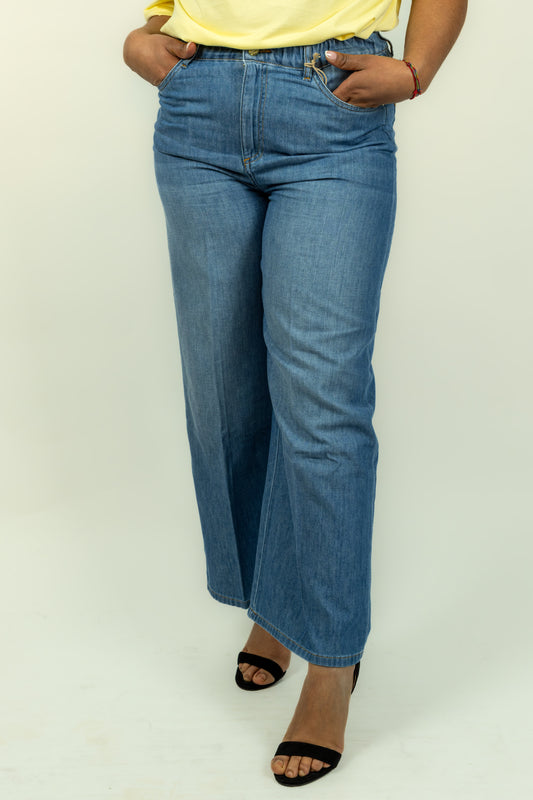 JEANS KAOS PALAZZO CROP