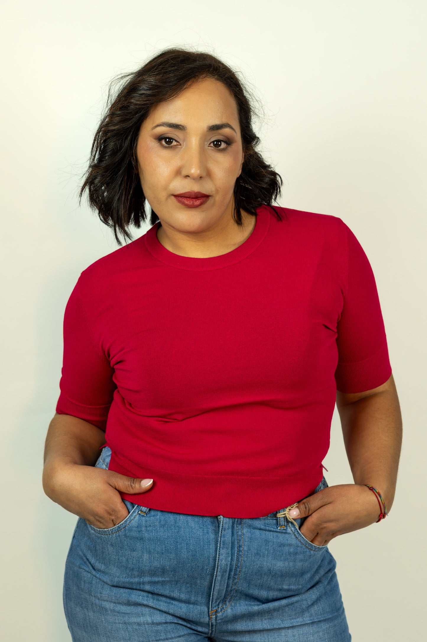 T-SHIRT KAOS FUXIA MANICA CORTA
