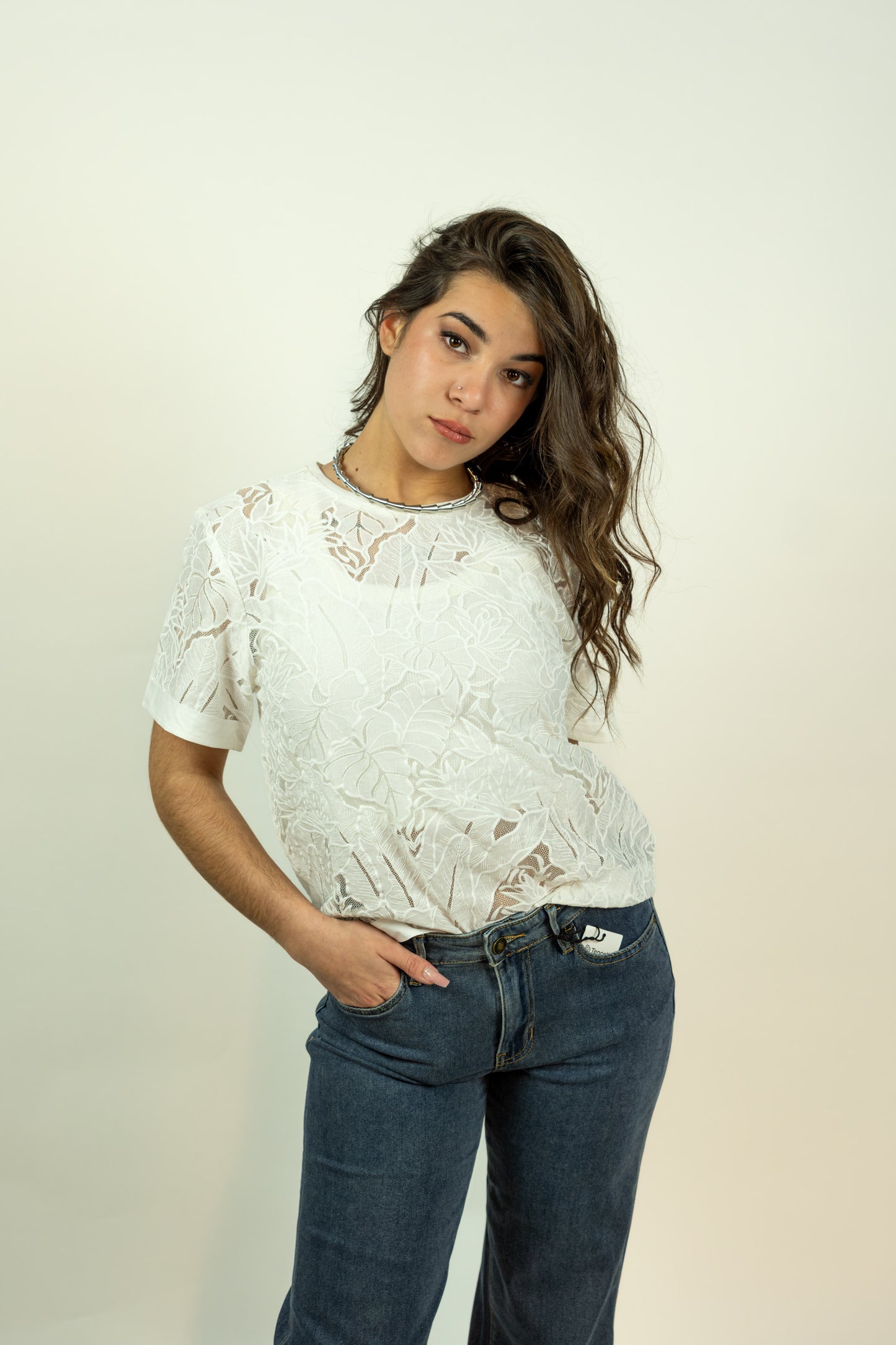 T-SHIRT GUESS IN PIZZO