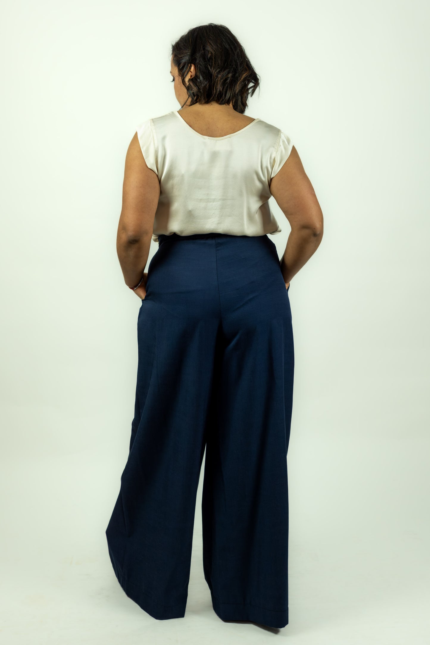 BLUSA KAOS IN RASO PANNA