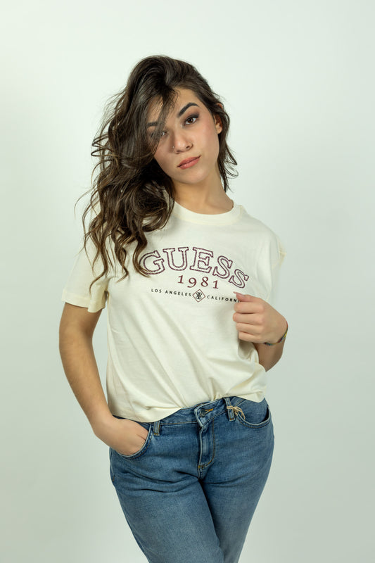 T-SHIRT GUESS SCRITTA
