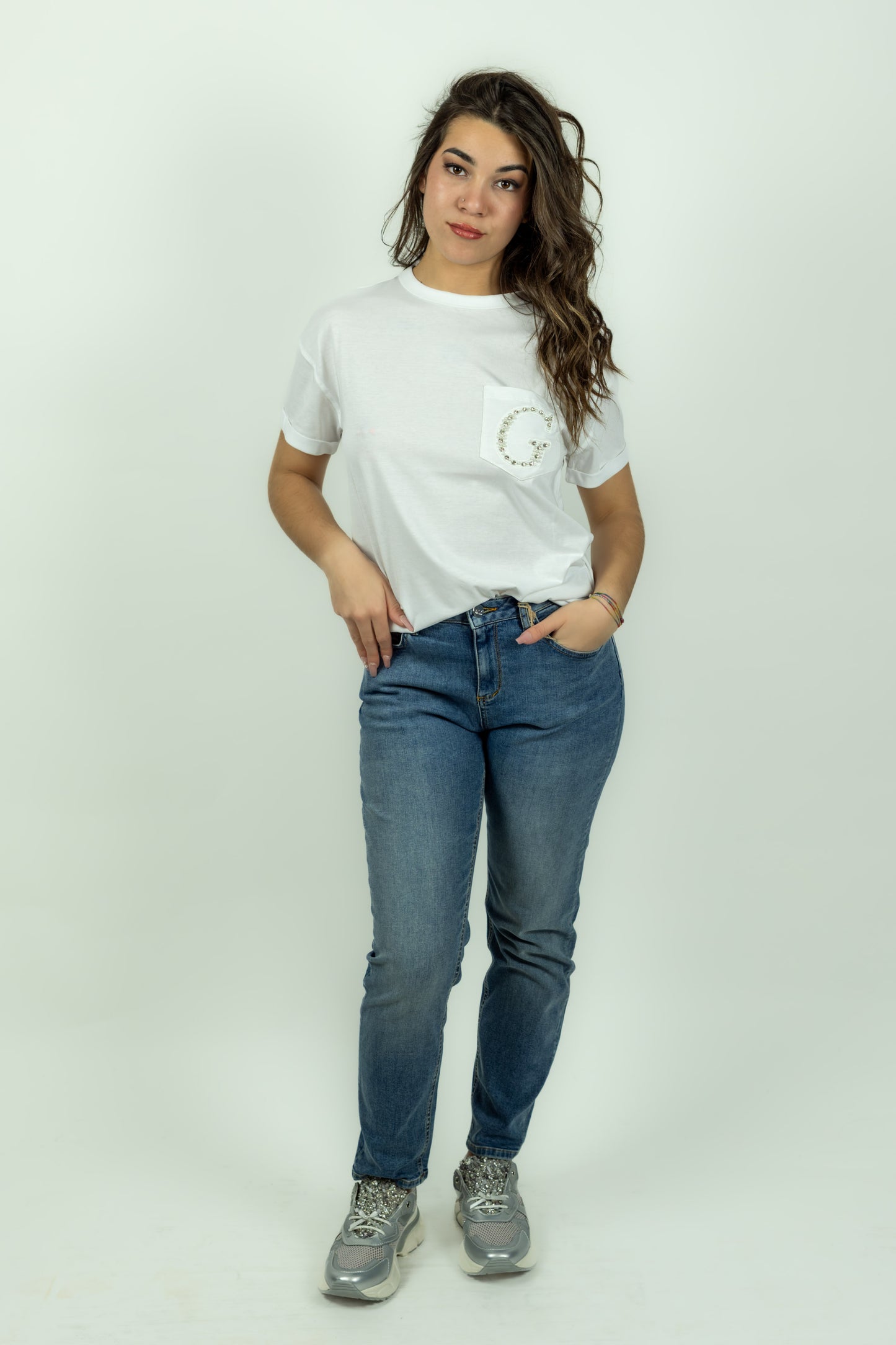 T-SHIRT GUESS TASCA LOGO G