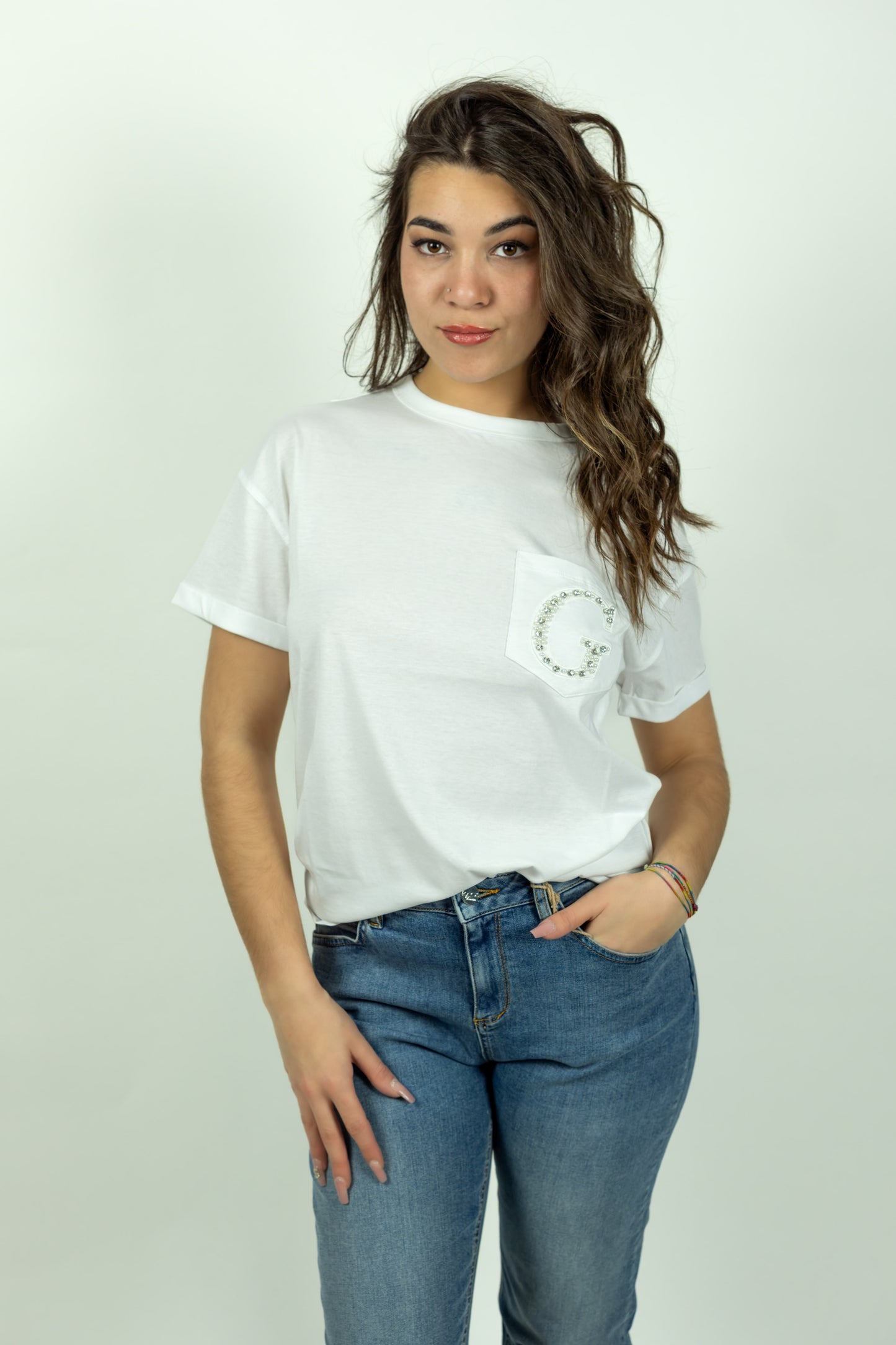 T-SHIRT GUESS TASCA LOGO G