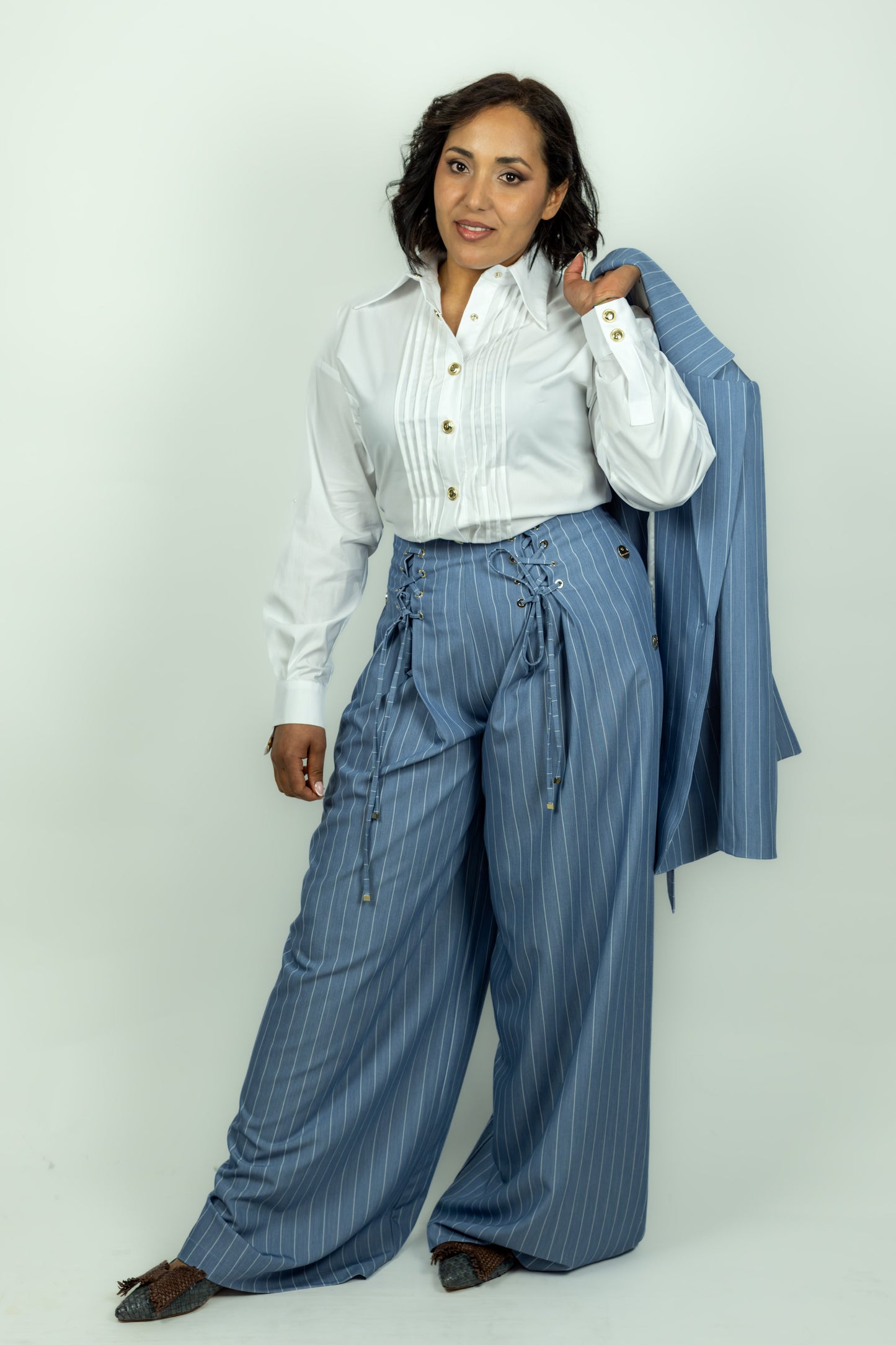 PANTALONE AZZURRO GIL SANTUCCI