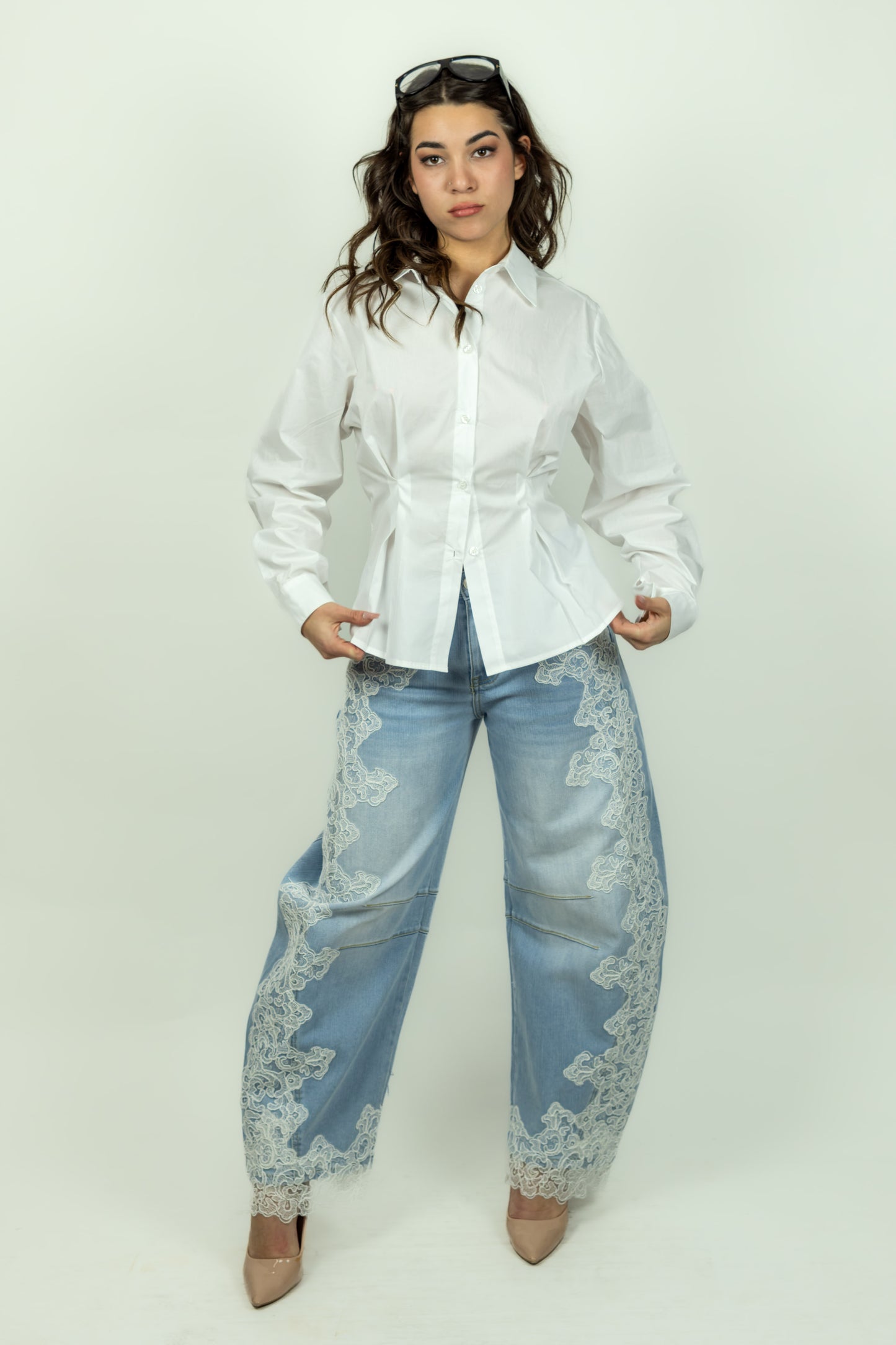 CAMICIA BIANCA CON PENCE ICONA