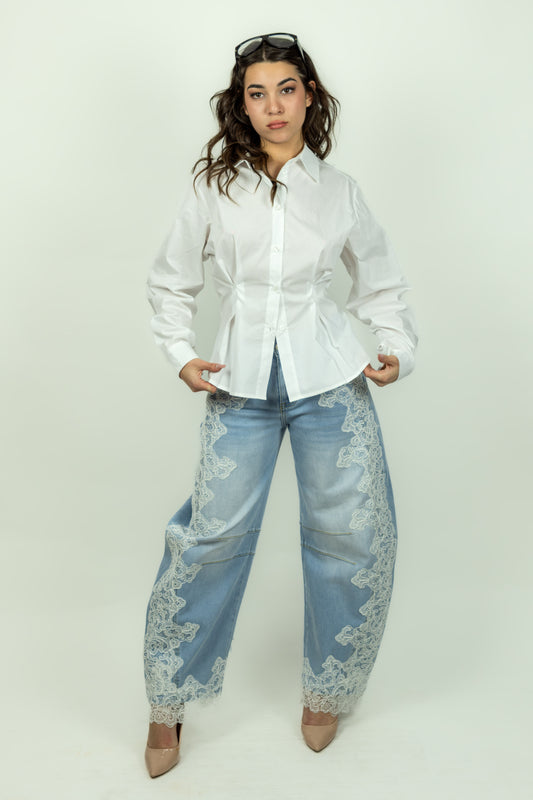 CAMICIA BIANCA CON PENCE ICONA