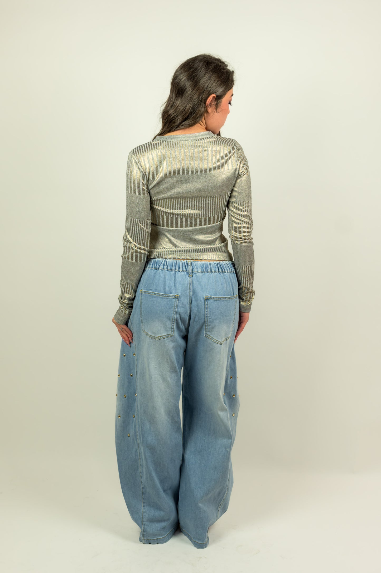 MAGLIA GUESS SPALMATA MANICA LUNGA