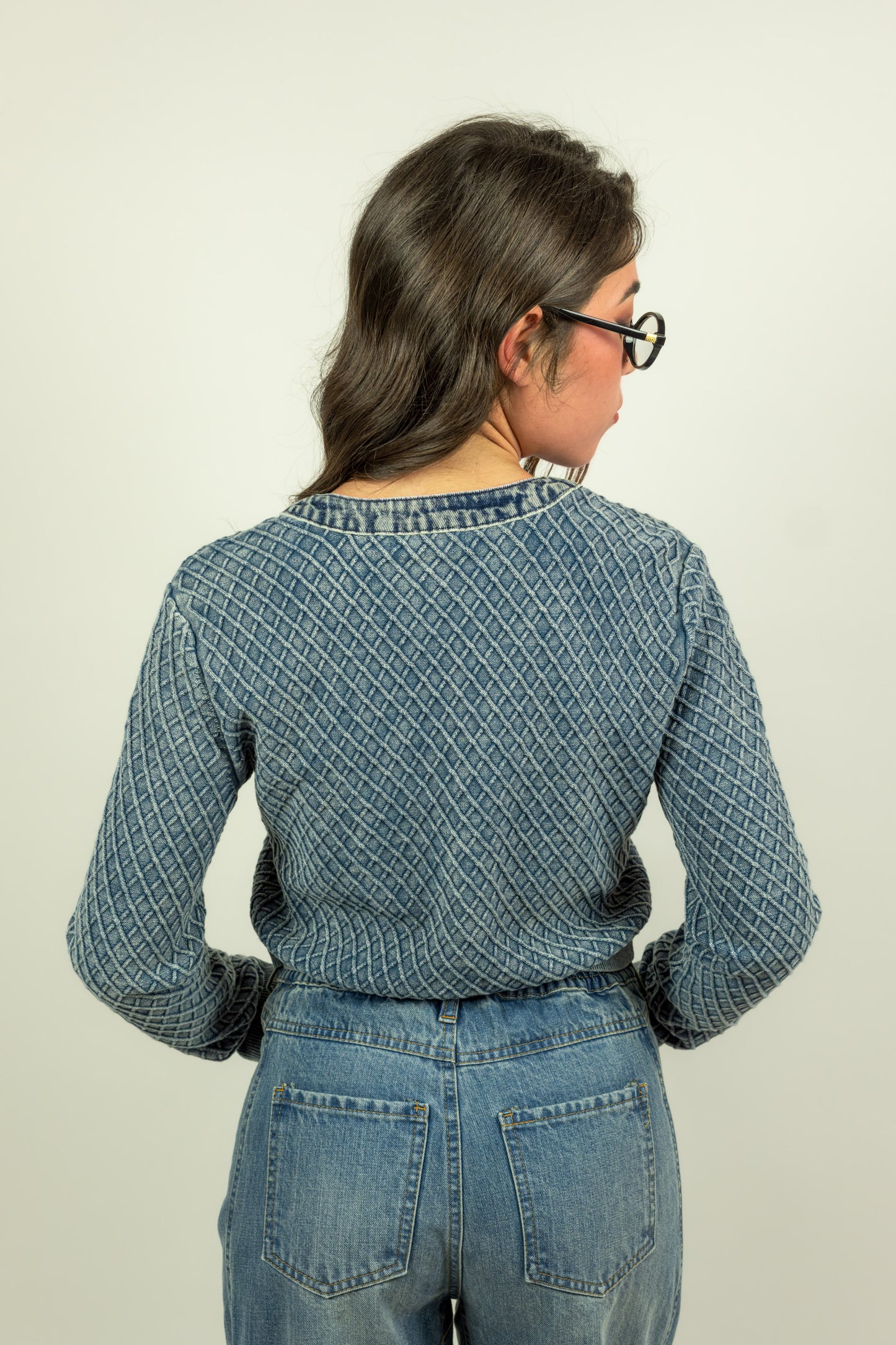 CARDIGAN BLU GUESS