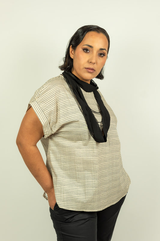 MAGLIA IN COTONE SOUVENIR BEIGE