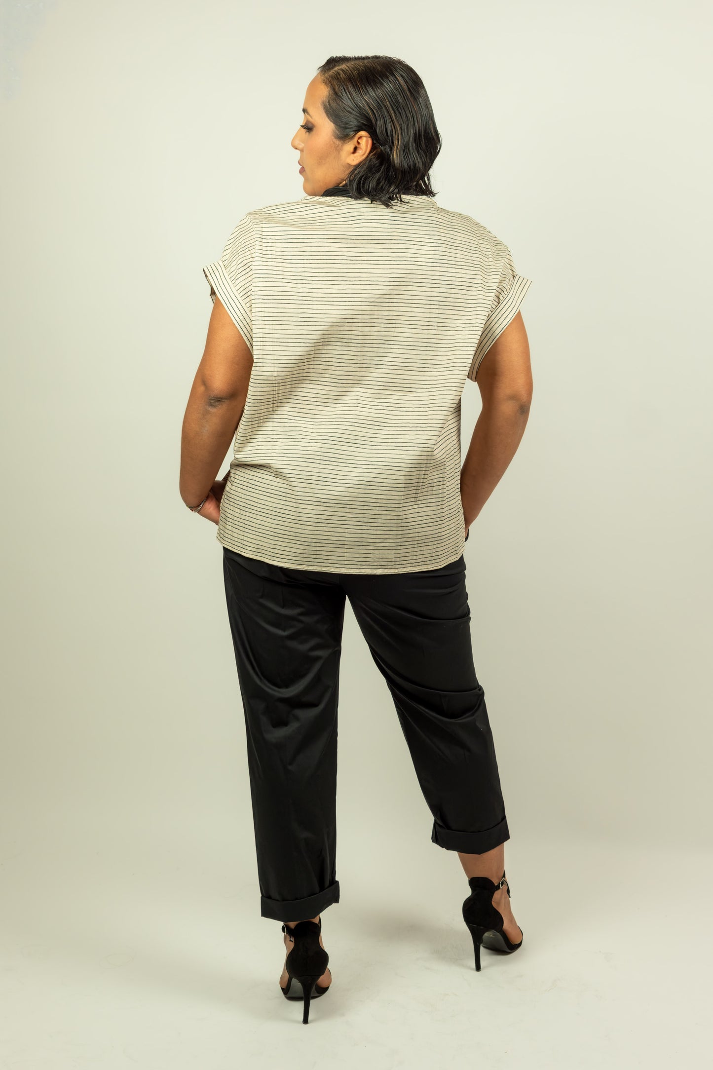 PANTALONE COTONE NERO SOUVENIR