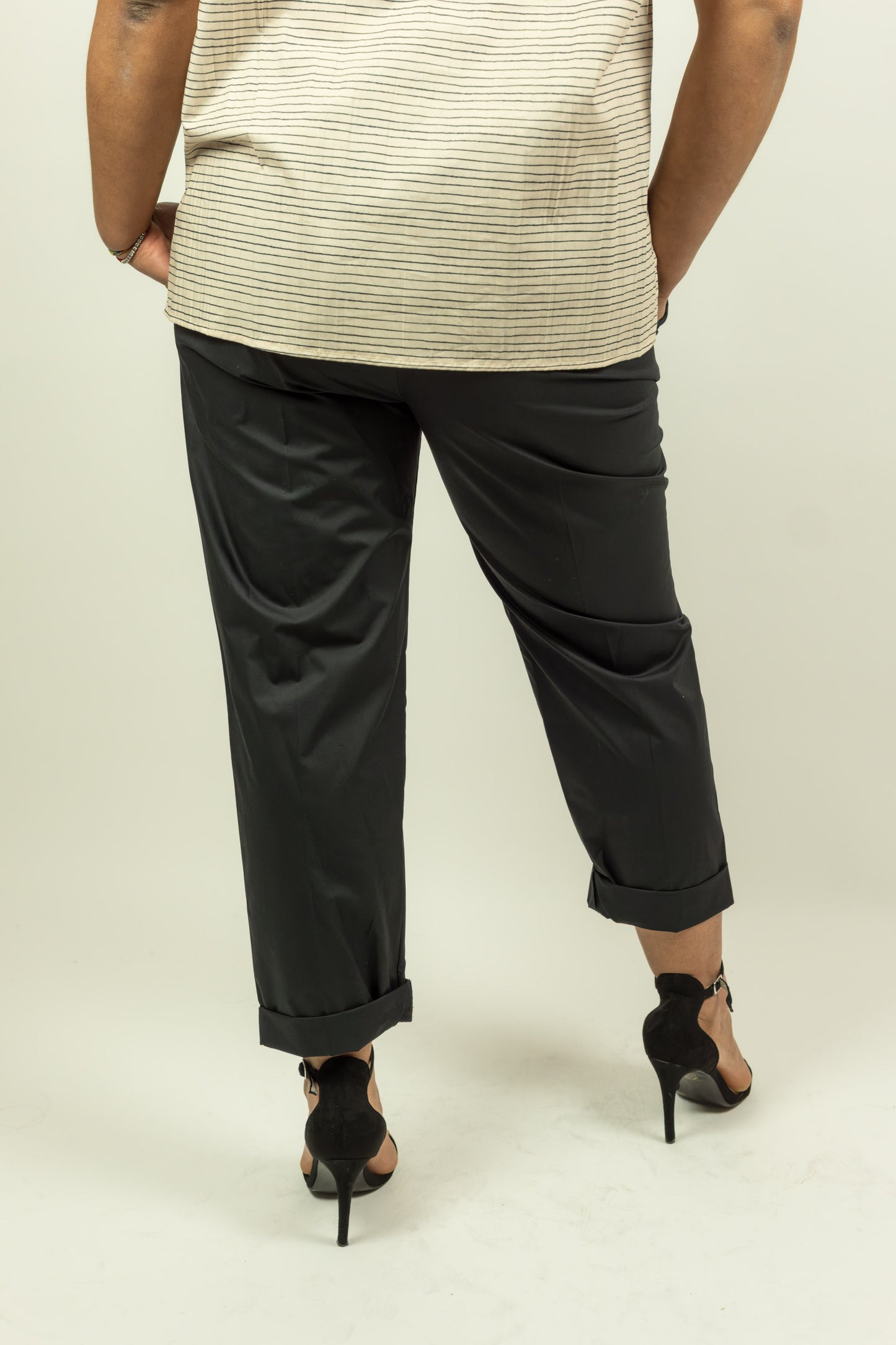PANTALONE COTONE NERO SOUVENIR